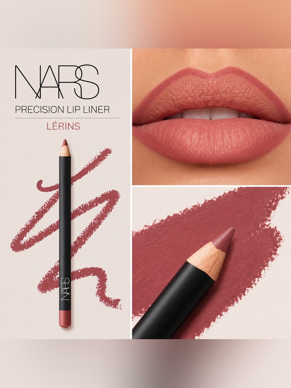 NEW✅ NARS Precision Lip Liner • Lérins • Longwear Matte Lip Pencil • New in Box